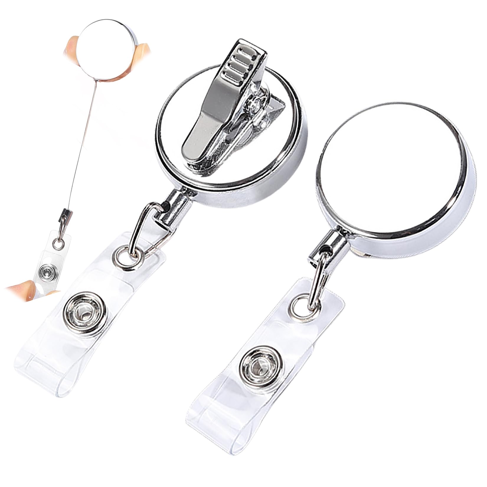 Amazon.co.jp: Orirya リールキーホルダー 金具 おしゃれ クリップ